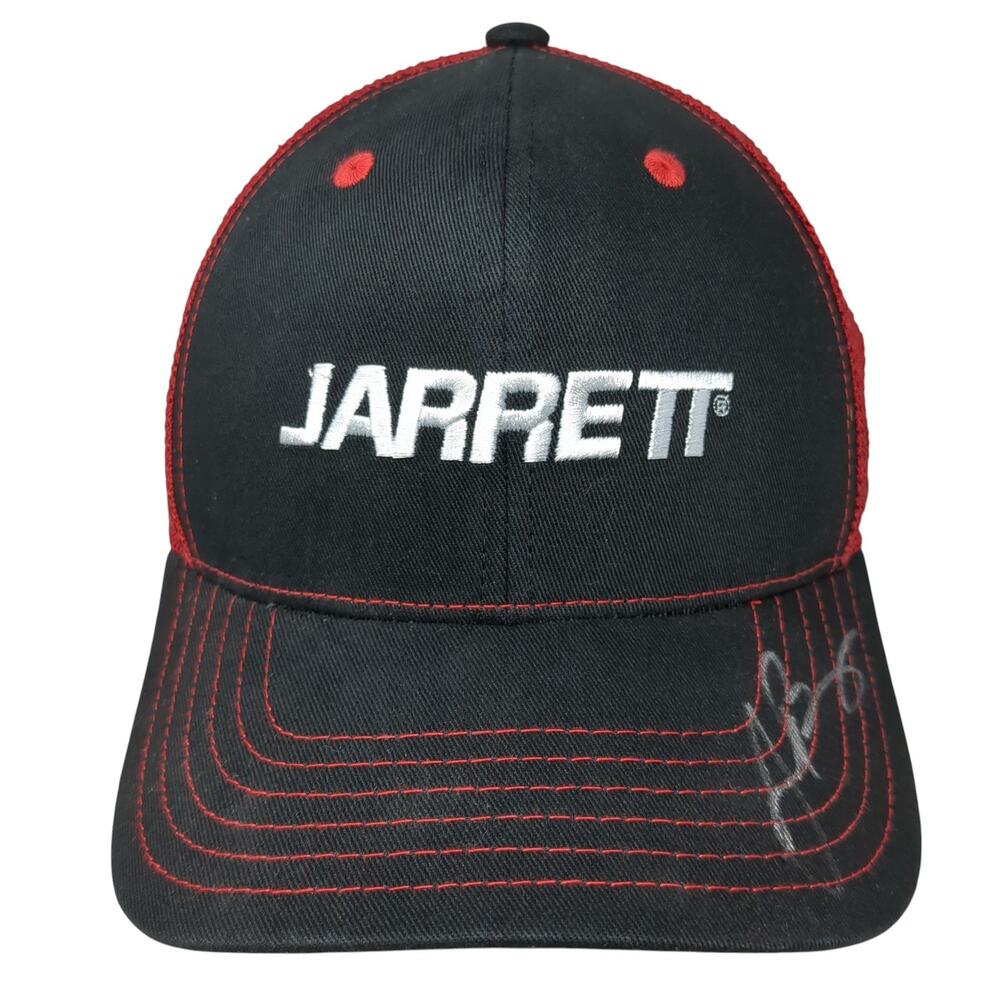 Jarrett #8 Snapback Trucker Hat Black One Size Mesh Back 6 Panel JR Motorsports